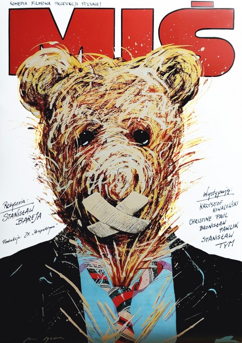 Miś, plakat filmowy, Andrzej Pągowski