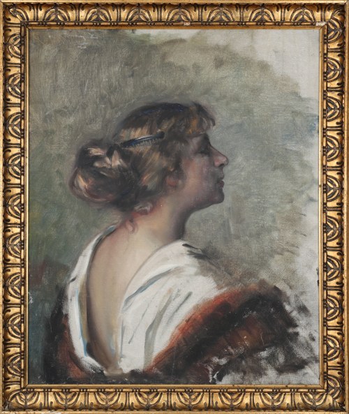 "Rozmarzona (portret Olgi Morawskiej)" (lata 30.), Bolesław Barbacki
