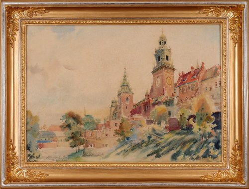 "Kraków - widok na Wawel", Antoni Chrzanowski