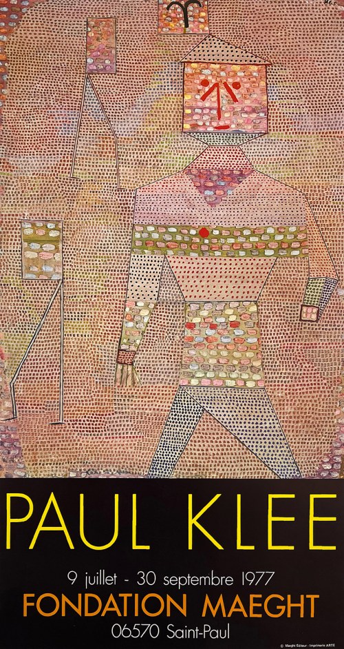 Paul Klee 9 juillet - 30 septembre 1977. Fondation Maeght, Paul Klee