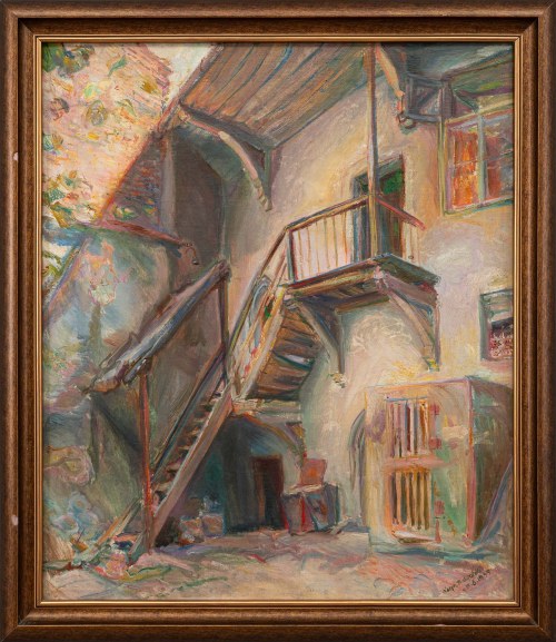 Podwórko, 1935, Kasper Pochwalski