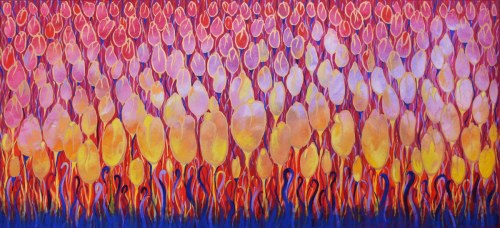 Tulipany w czerwieni, 2022, Beata Gaudy