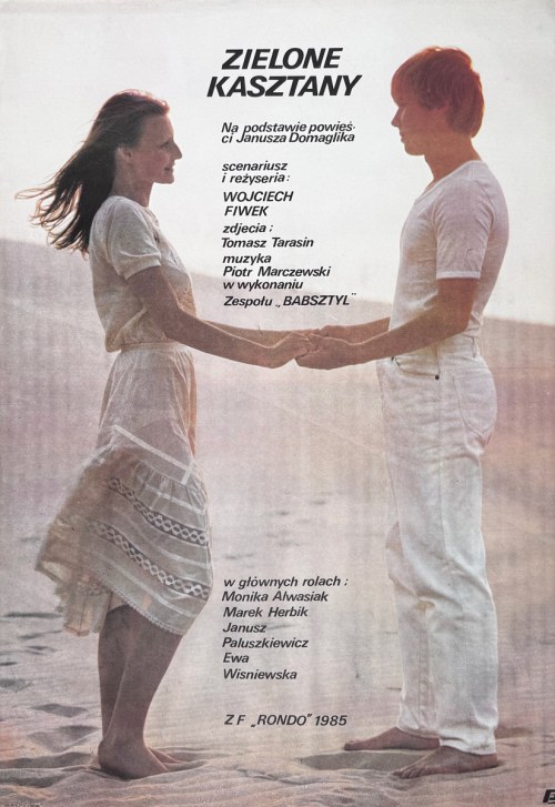 Zielone kasztany, plakat filmowy, 1986, Maciej Woltman