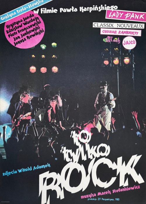 To tylko Rock, plakat filmowy, 1984, Witold Dybowski
