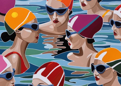 Gossip Girls in Retreat II, 2025, Kasia Davies