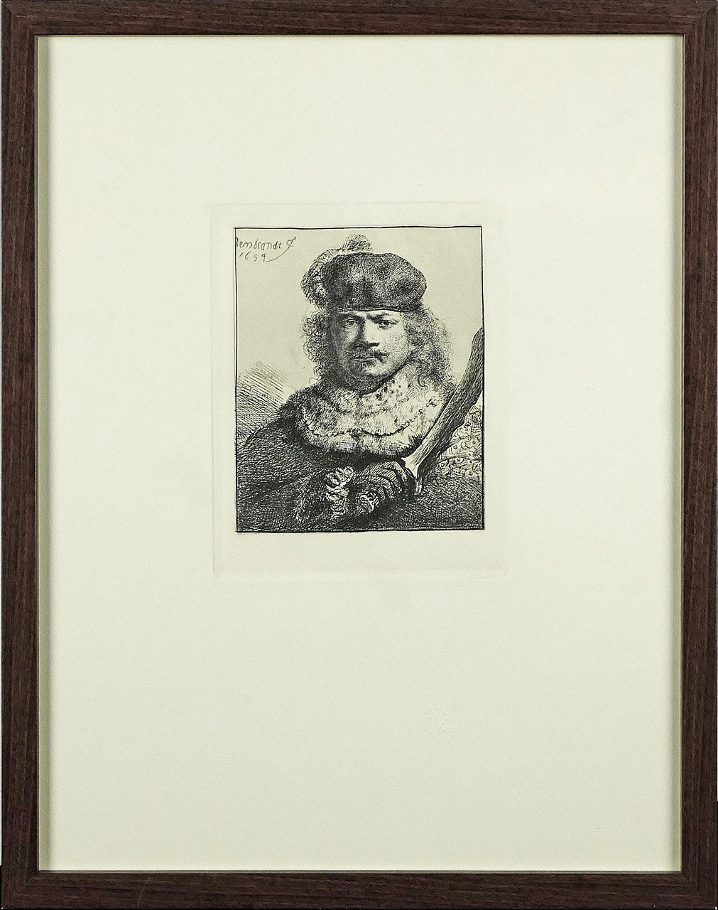 Rembrandt Harmenszoon van RIJN, Self-Portrait with Raised Sabre (Self- Portrait with Raised Sabre - 1654). - Online auction / Online bidding -  Price - OneBid, image size:1011x1280