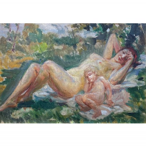 Odpoczynek w słońcu, 1938 r., Stanisław Zawadzki
