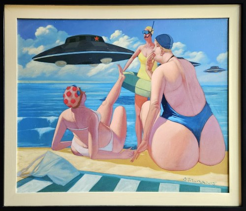 Niespodziewane spotkanie ...Plaża w Dąbkach, Jacek Pałucha
