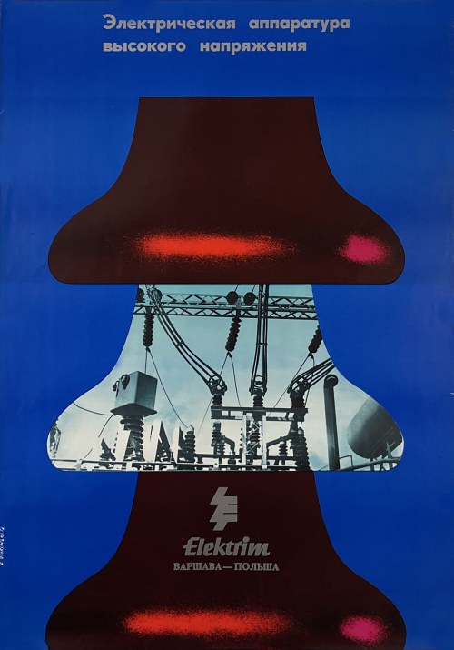 Elektrim, 1972 (plakat w języku rosyjskim), Zdzisław Ossakowski
