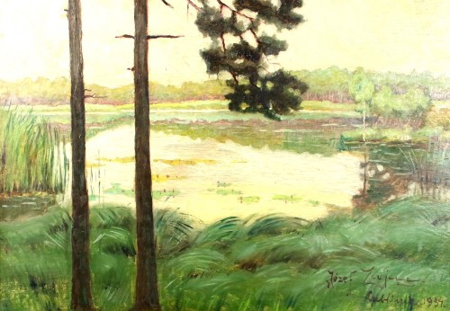 Lubliniec, stawy, 1934, Józef Zając