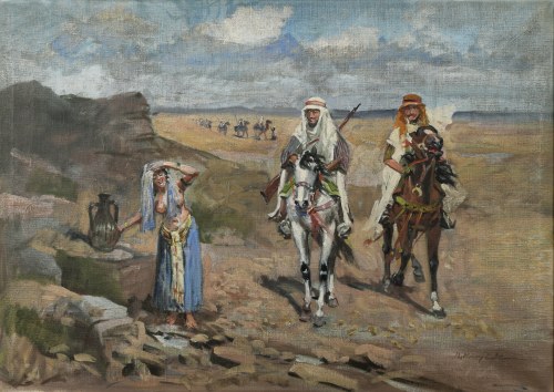 Scena orientalna, Mieczysław Krzyżak