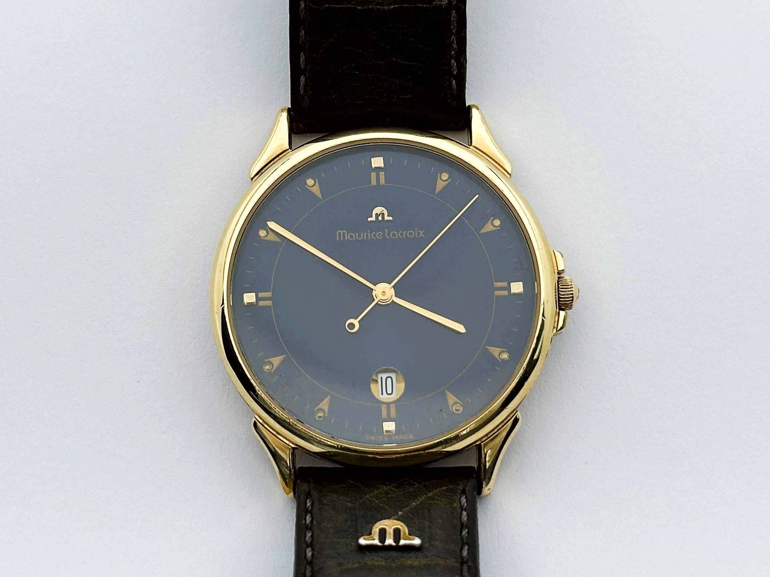 Maurice Lacroix 35 mm men's watch, original strap Online auction