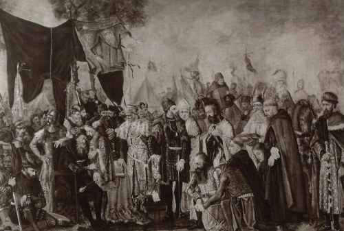 Hołd rycerzy inflandzkich, 1874, Maurycy Gottlieb