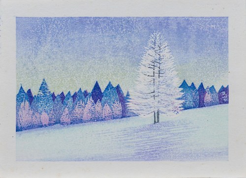 Białe drzewo, Japonia, ok. 2000 r., Asahara Sanae