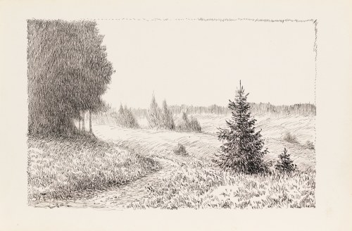 Pejzaż, ok. 1913, František Xaver Harlas