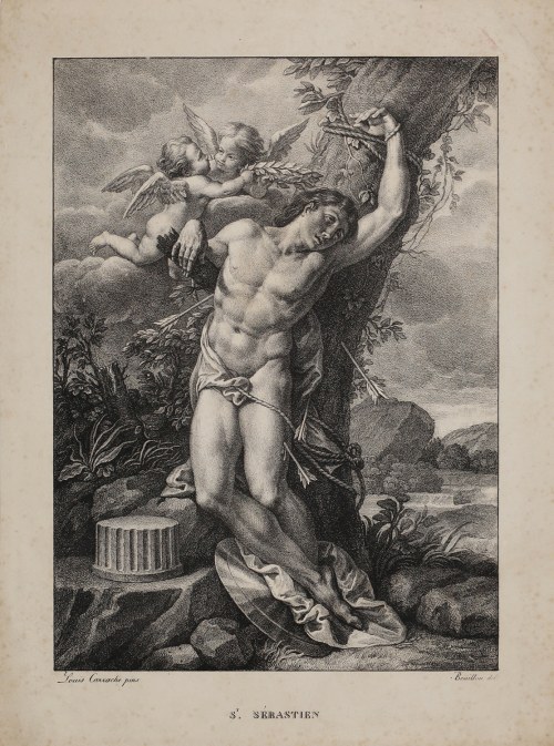 Święty Sebastian, lata '20 XIX w., Ludovico Carracci