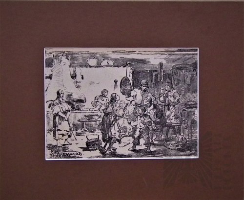 Scena wiejska, 1881, Seweryn Bieszczad