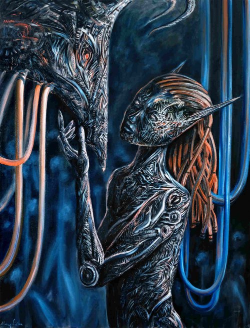 Rusałka i faun, 2025, Maciej Cieśla