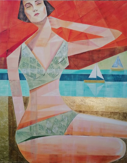 Na plaży, 2025, Sandra Chojnowska