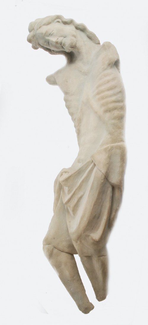 Kopia rzeźbiarska: fragment krucyfiksu z XV w, 2014, Praca Studencka - Ćwiczenie III Rok