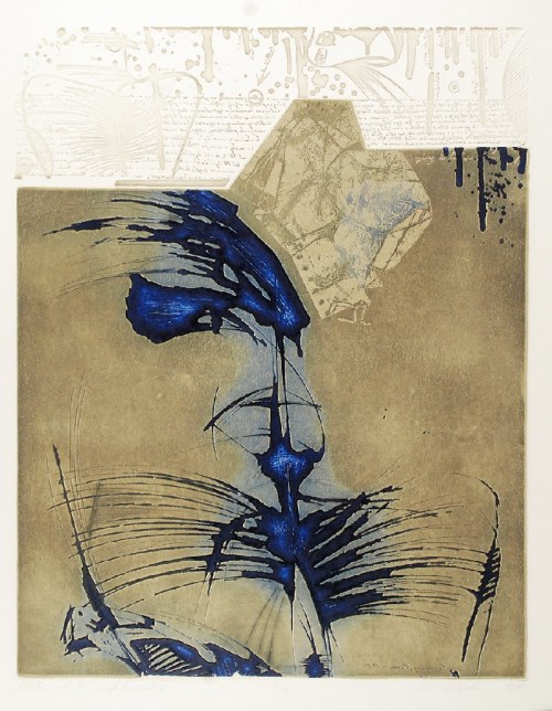 Błękitna maska I, 1989, Ewa Walawska