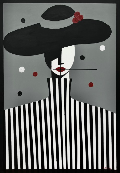 In Stripes She Waits, 2025, Zuzanna Flisak