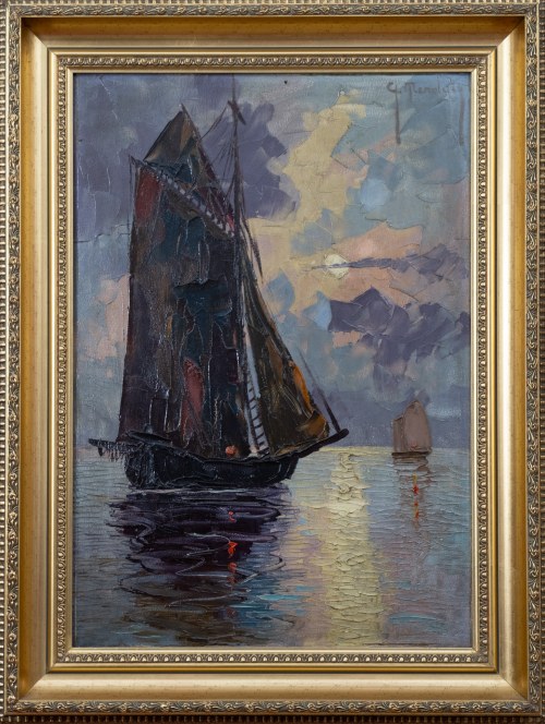 Czarny żagiel, ok. 1930, Christo Stefanoff-Mendoly