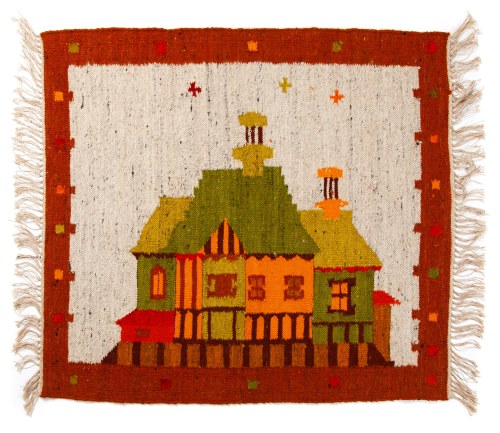 Kilim „KOŚCIÓŁEK”, Spółdzielnia Pracy Rękodzieło Artystyczne w Leżajsk, H. Pisula