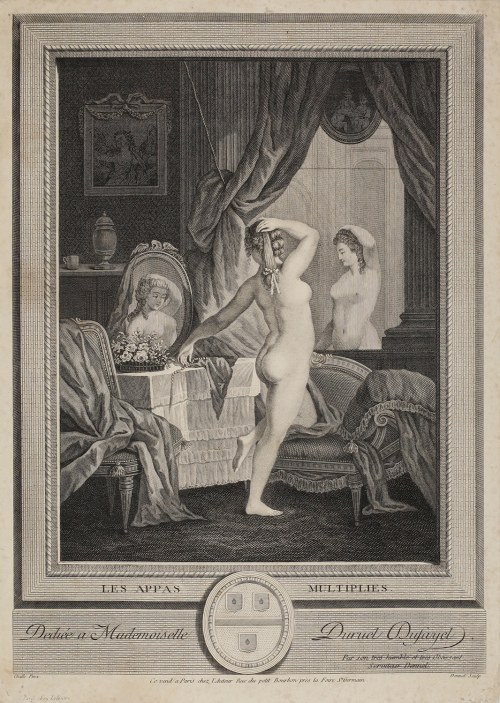 Poranna toaleta (tyt.oryg.: „Les appas multiples”), ok.1759 - 1806., Louis Dennel
