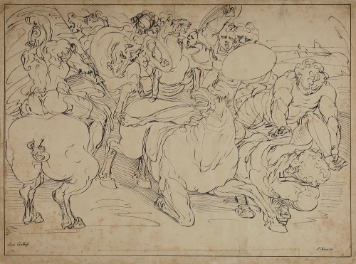 Scena bitewna, lata 20 XIX w., Johann Nepomuk Strixner