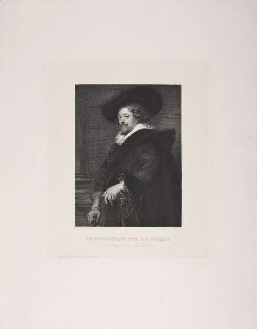 Autoportret Rubensa, (tyt.oryg.: „Selbstportrait von P.P.Rubens”), 1876-1878, Johann Lindner
