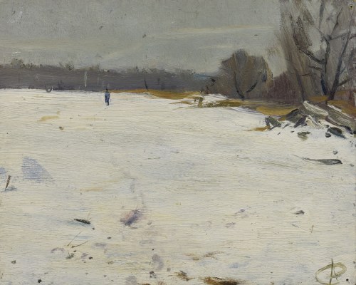 Pejzaż zimowy, Jan Ciągliński