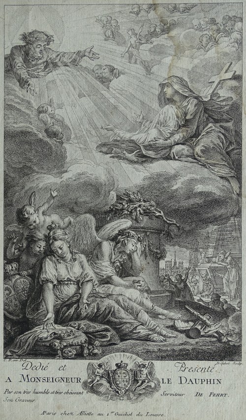 alegoria, De Fehrt 1760, Maria Józefa Wettyn