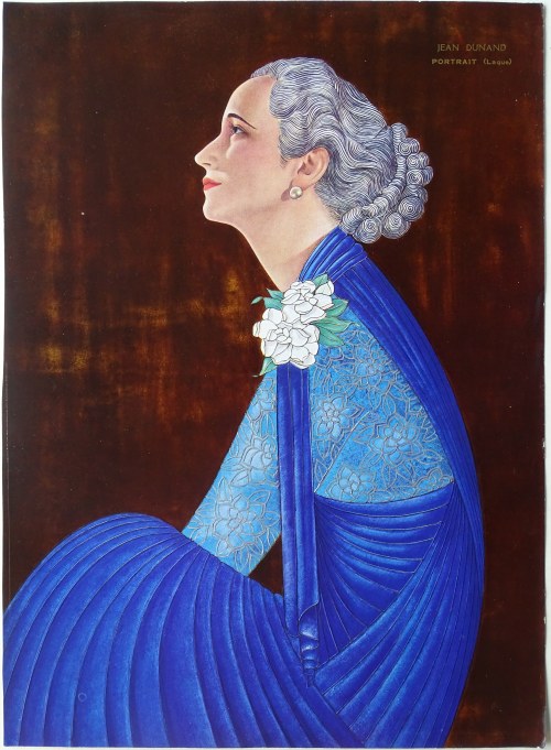 Portret Madame Agnès, Jean Dunand, 1934, Art Deco