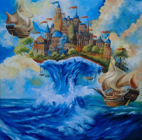 Morskie miasto, 2025, Kinga Zawidlak