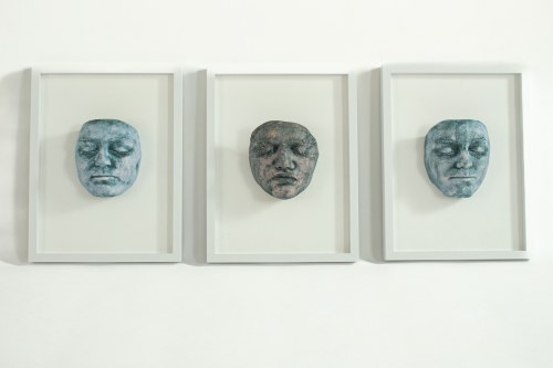 Twarzą w twarz (VI), tryptyk, 2025, Sylwia Walania