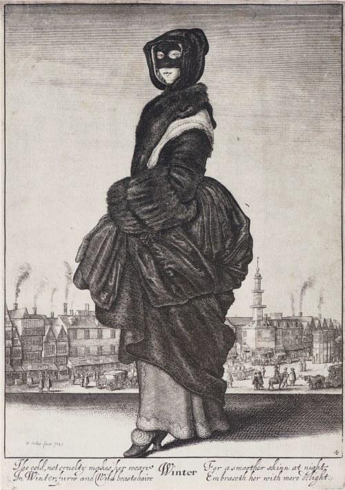 Zima, z serii: Wszystkie pory roku, wyd. Londyn, 1643, Wenceslaus Hollar
