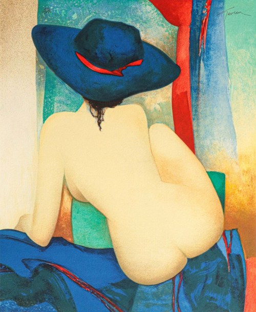 Piękna kobieta w kapeluszu, 1987, Claude Gaveau