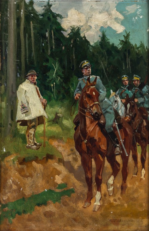"Ułani pytający górala o drogę", Stanisław Studencki