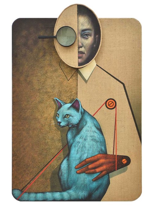 Lady with Cat II, 2022, Kamil Stańczak