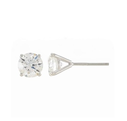 00 CT - 312 MARTINI ROUND, ZŁOTE KOLCZYKI Z DIAMENTAMI O MASIE 1