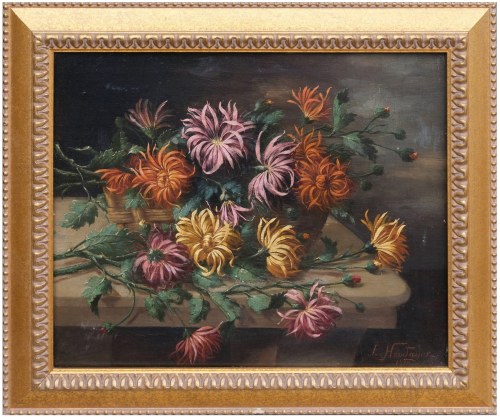 Martwa natura z kwiatami, 1910, Eugene Houdayer