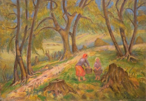 Na grzybach, ok. 1953, Artur Rutkowski