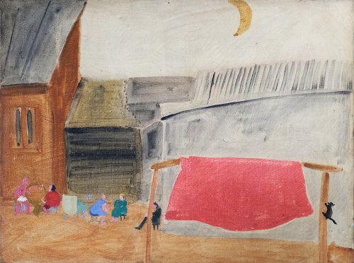 Pejzaż z pierzynką, 1968, Anna Trojanowska-Kaczmarska