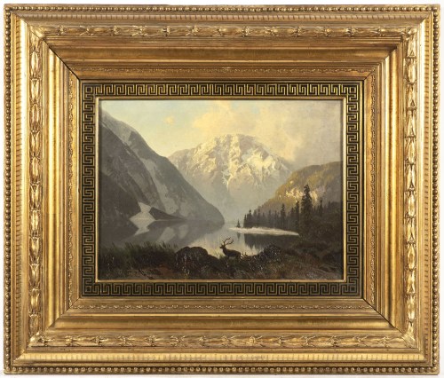 1842-1920, Widok na jezioro, August Lohr