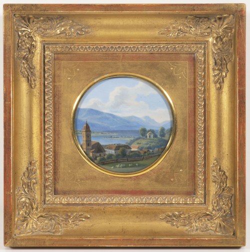 Widok na Gmunden, Johann Nepomuk Schödlberger
