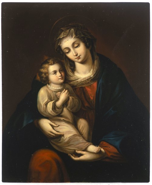 Madonna z Dzieciątkiem, XIX-wieczny malarz