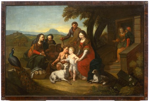 Święta Rodzina ze św. Janem Chrzcicielem w pejzażu, Johann Nepomuk della Croce