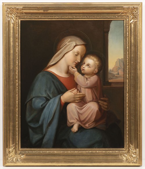 Madonna z Dzieciątkiem, XIX-wieczny malarz