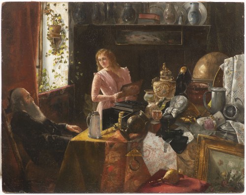 sprzedawca antyków z młodą damą, Franz Georg Kleber